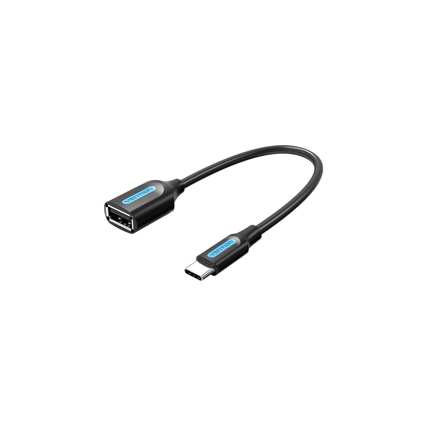 Vention CABLE USB2.0C MALE TO A FEMALE/0.15M BLACK CCSBB VENTION