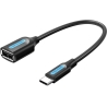 Vention CABLE USB2.0C MALE TO A FEMALE/0.15M BLACK CCSBB VENTION