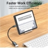 Vention CABLE USB2.0C MALE TO A FEMALE/0.15M BLACK CCSBB VENTION