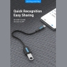 Vention CABLE USB2.0C MALE TO A FEMALE/0.15M BLACK CCSBB VENTION