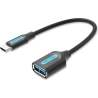 Vention CABLE USB3.1C MALE TO A FEMALE/0.15M BLACK CCVBB VENTION