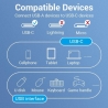 Vention CABLE USB3.1C MALE TO A FEMALE/0.15M BLACK CCVBB VENTION