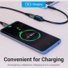Vention CABLE USB3.1C MALE TO A FEMALE/0.15M BLACK CCVBB VENTION