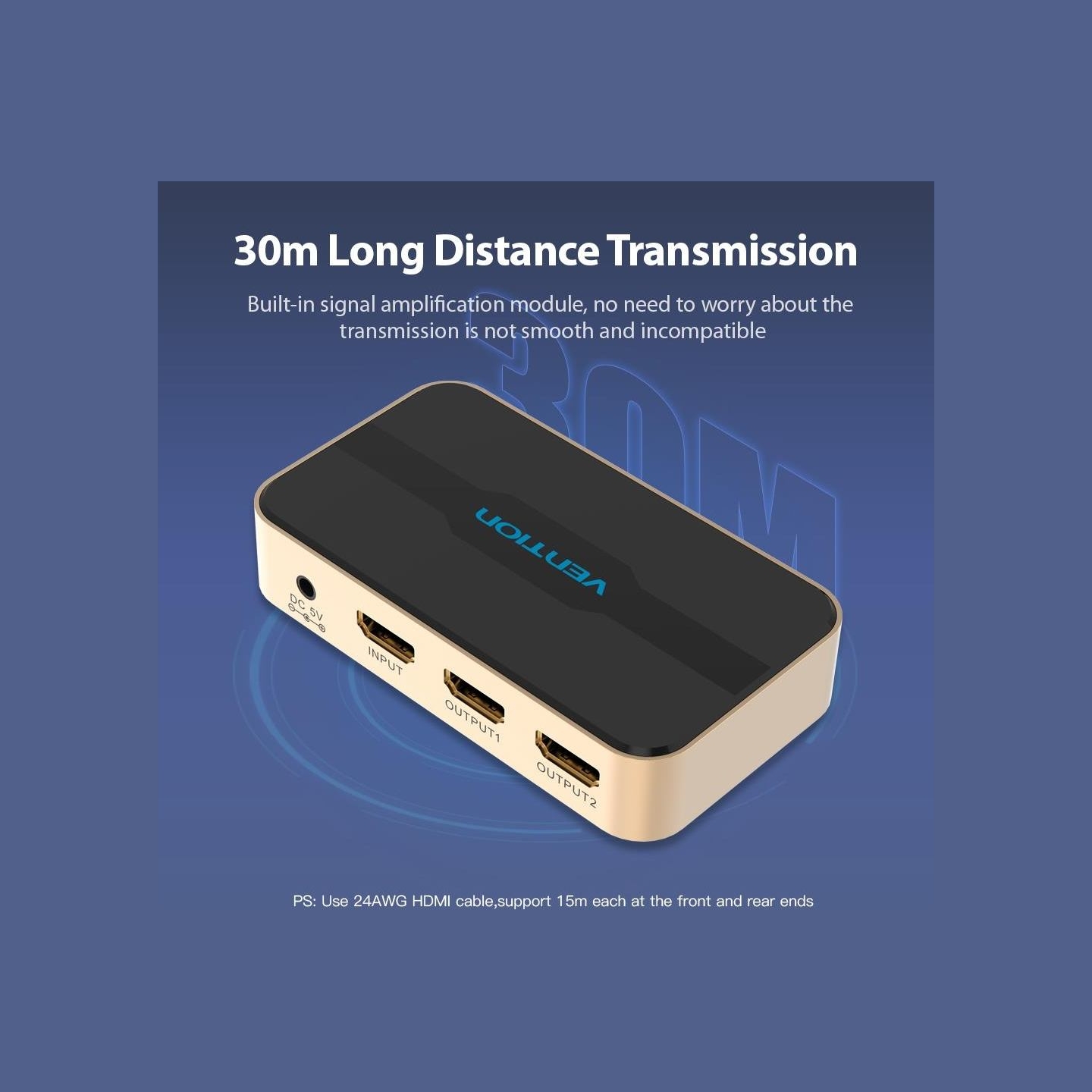 Vention VIDEO SPLITTER HDMI 2PORT 4K/ACBG0-EU VENTION