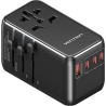 Vention POWER ADAPTER TRAVEL 4PORT/BLACK FJGB0 VENTION