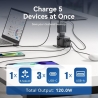 Vention POWER ADAPTER TRAVEL 4PORT/BLACK FJGB0 VENTION
