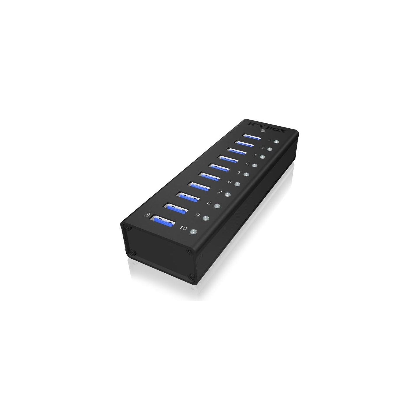Raidsonic ICY BOX IB-AC6110 10x Port USB 3.0 Hub