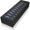 Raidsonic ICY BOX IB-AC6110 10x Port USB 3.0 Hub