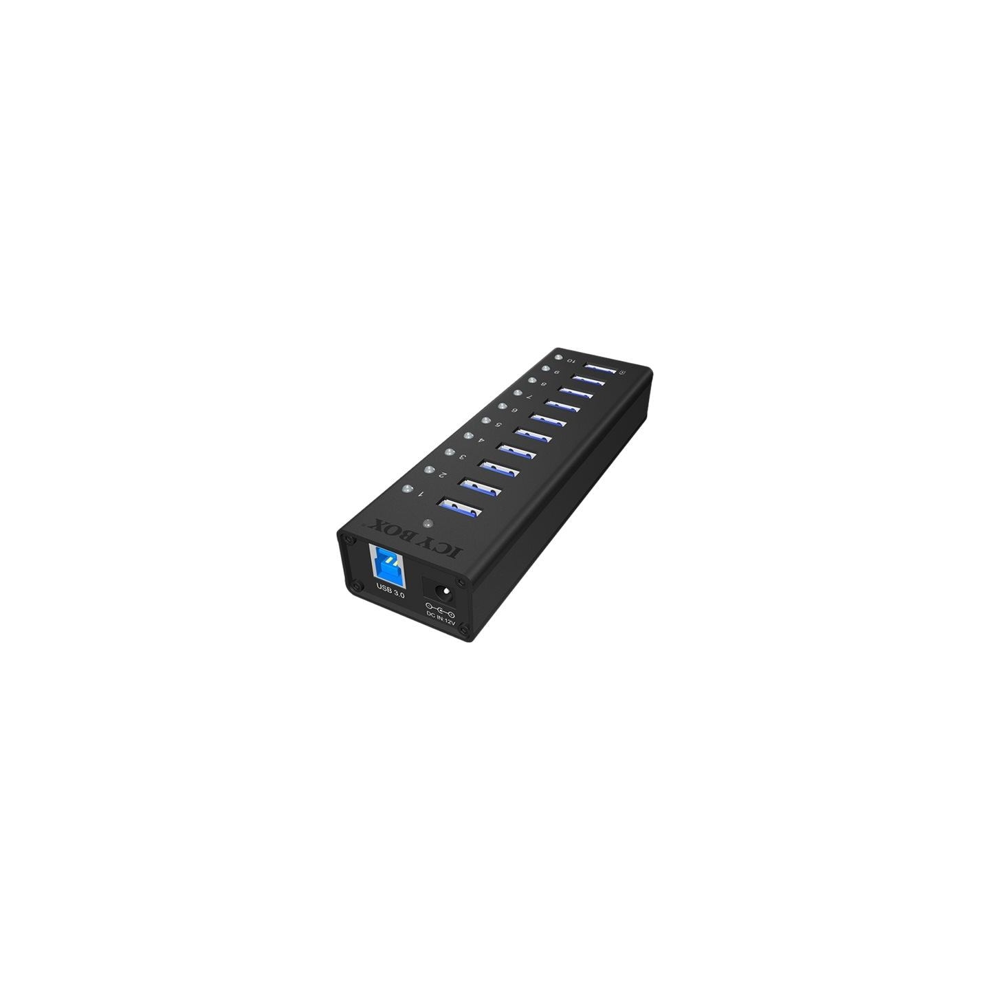 Raidsonic ICY BOX IB-AC6110 10x Port USB 3.0 Hub