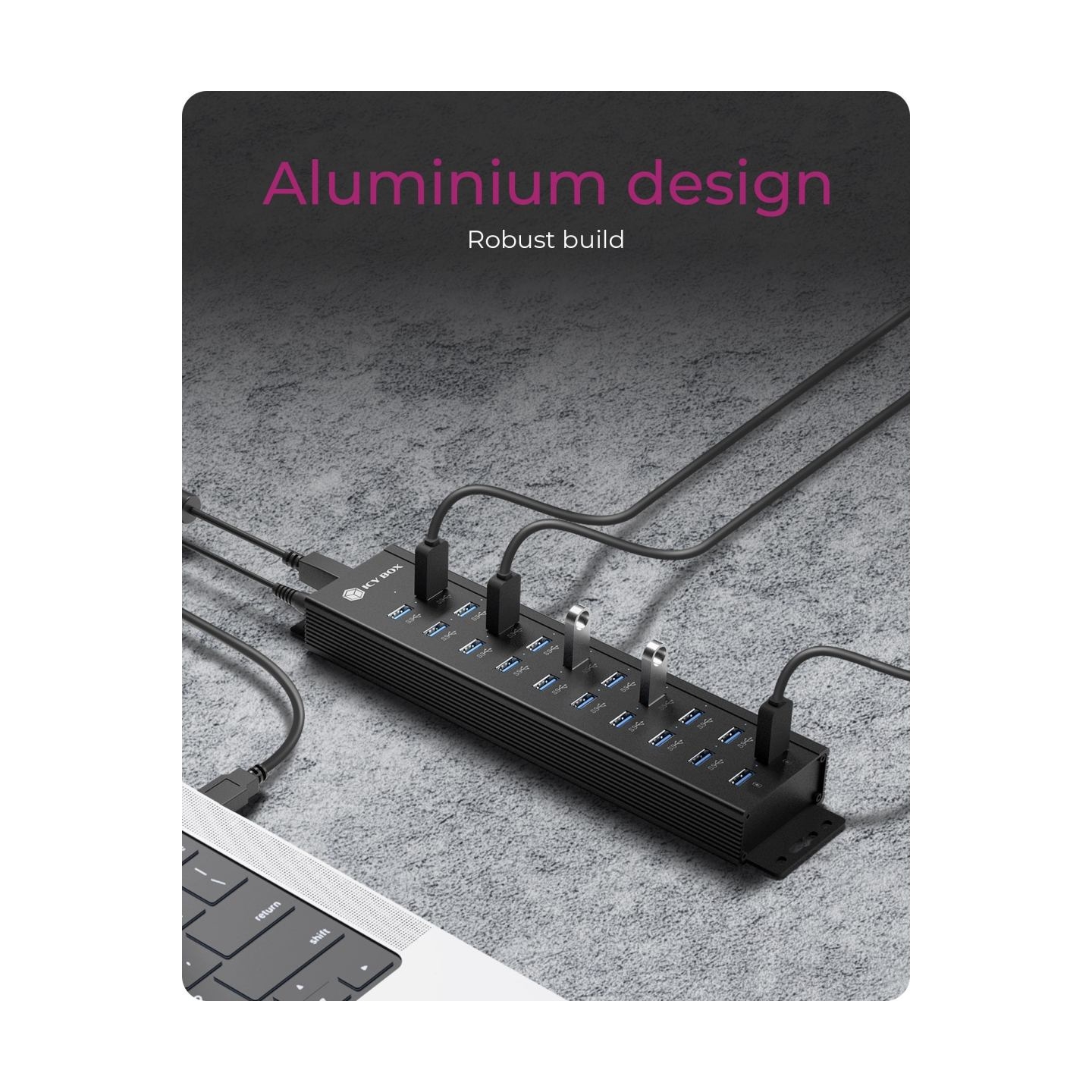 Raidsonic ICY BOX IB-HUB1720-U3 20-in-1 USB HUB