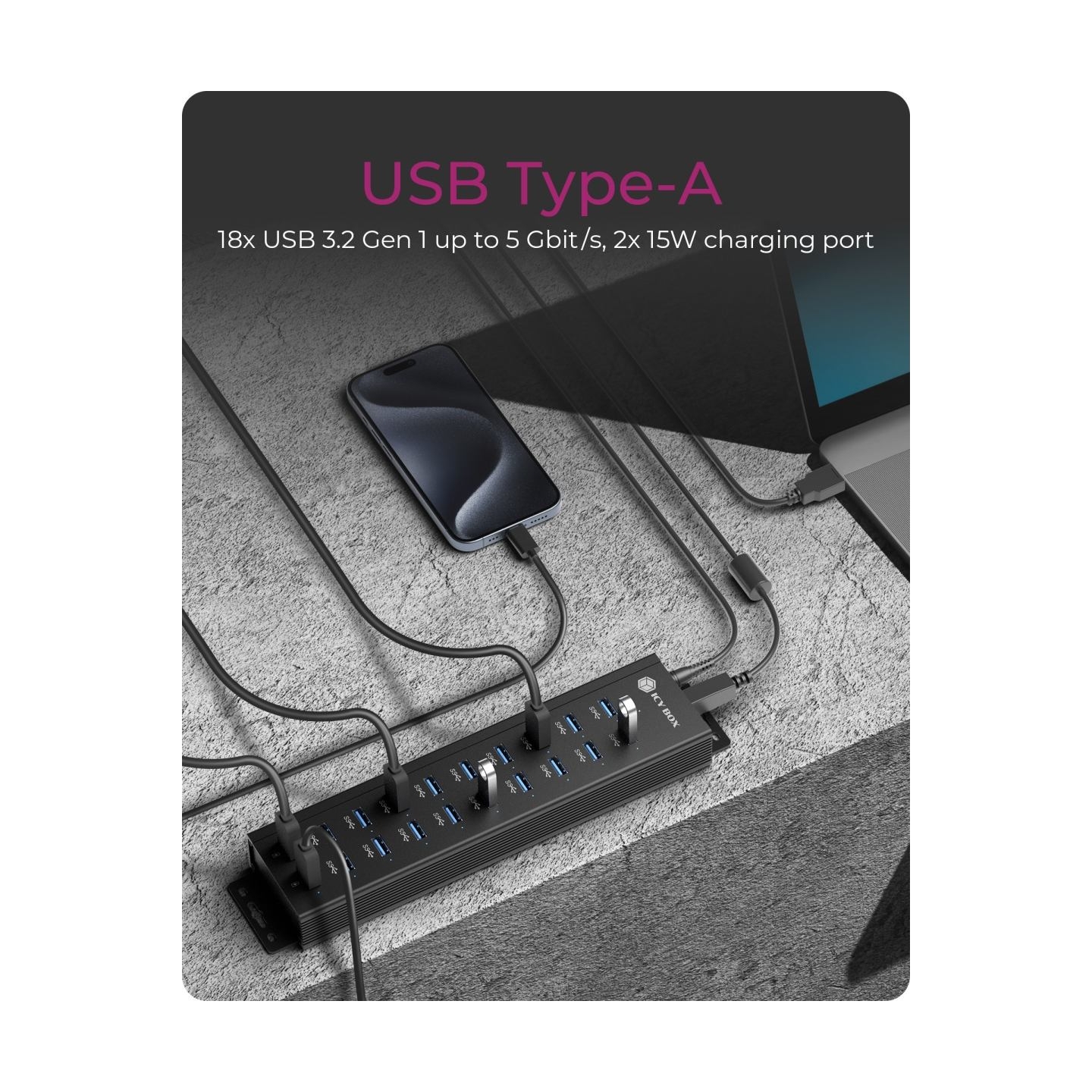 Raidsonic ICY BOX IB-HUB1720-U3 20-in-1 USB HUB
