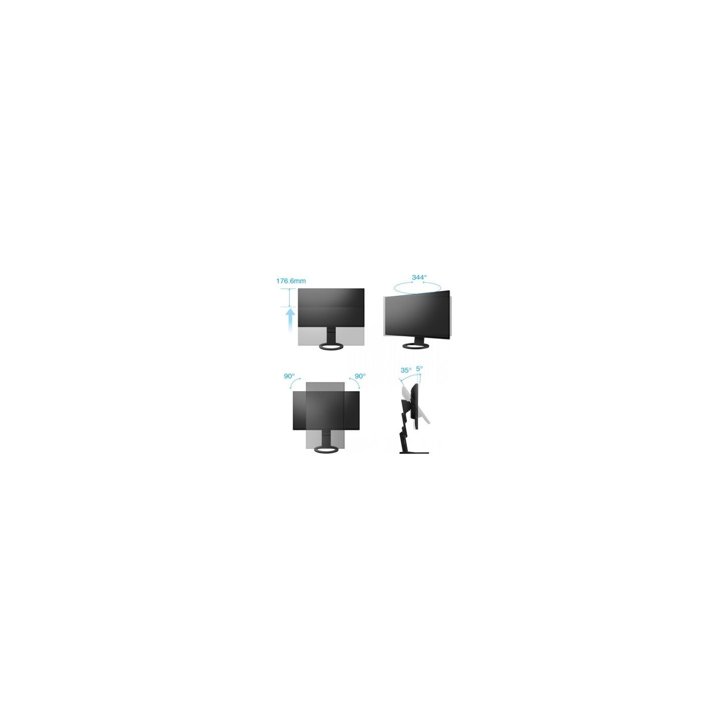 Eizo EV2795EN 27" IPS 16:9 2560X1440 USB-C/70W RJ45 (BLACK)
