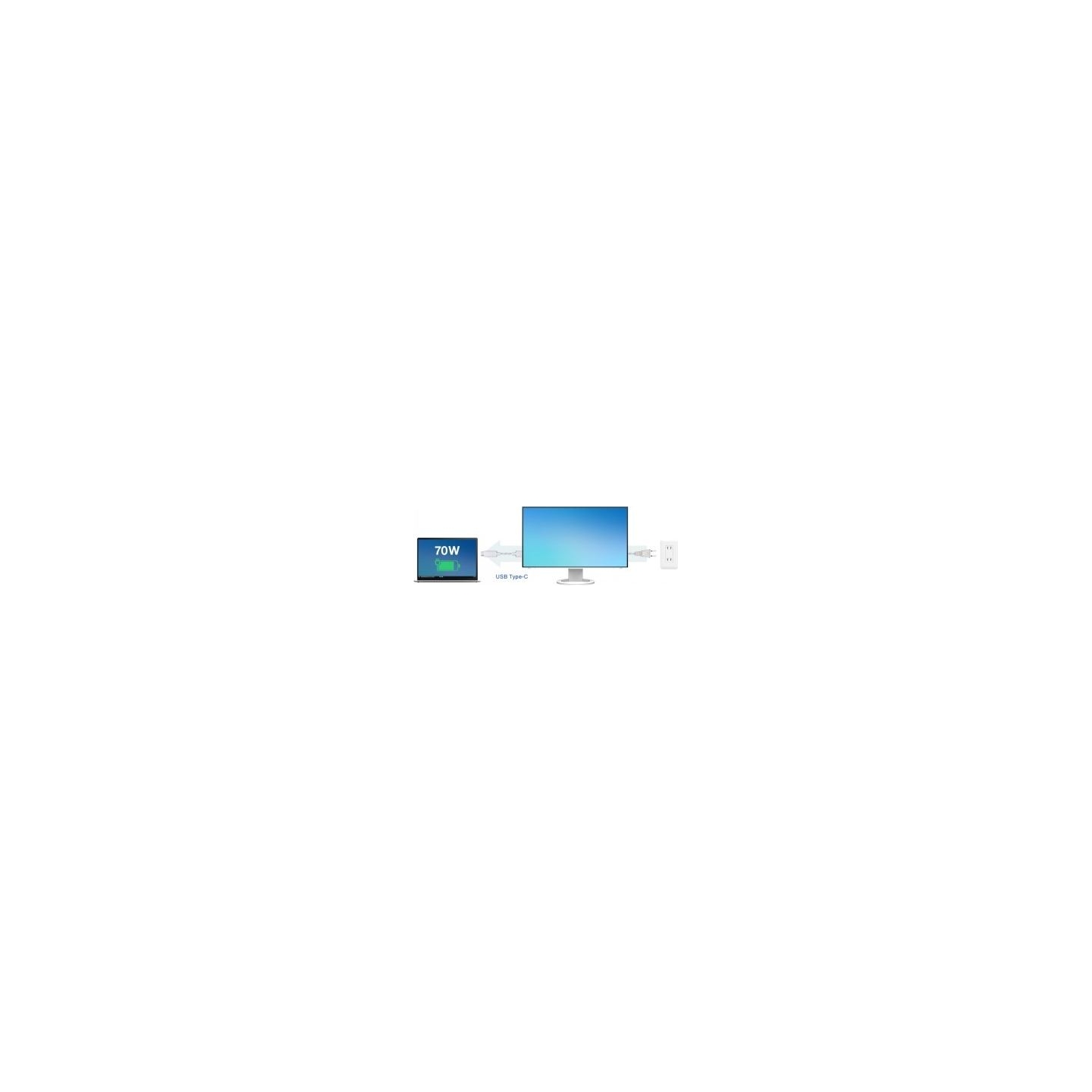 Eizo EV2795EN 27" IPS 16:9 2560X1440 USB-C/70W RJ45 (WHITE)