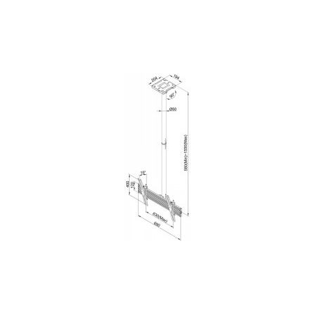 Multibrackets MB CEILING MOUNT PRO 1U