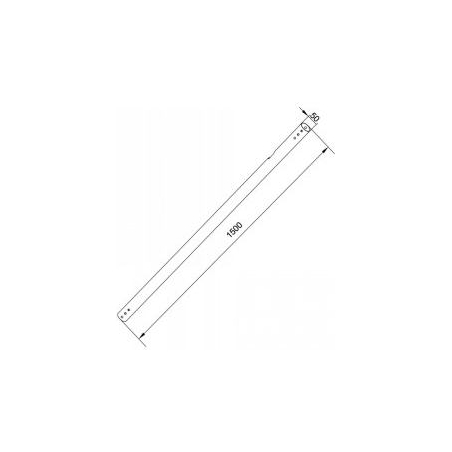Multibrackets MB PRO SERIES - EXTENSION PIPE 1.5MB BLACK
