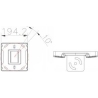 Multibrackets MB PRO SERIES - CEILING PLATE WITH PLASTIC COVER BLACK