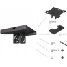 Multibrackets MB PRO SERIES - CEILING PLATE WITH PLASTIC COVER BLACK