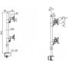 Multibrackets MB VESA DESKMOUNT OFFICELINE DUAL VERTICAL BLACK