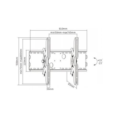 Lh-Group Oy LH-GROUP WALL MOUNT 37-70" 600X400 TILT
