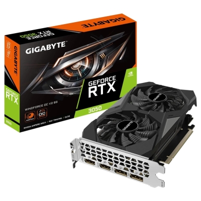 Gigabyte GeForce RTX 3050 WINDFORCE OC V2 6G | NVIDIA | 6 GB | GeForce RTX 3050 | GDDR6 | HDMI ports quantity 2 | PCI-E 4.0 | Me