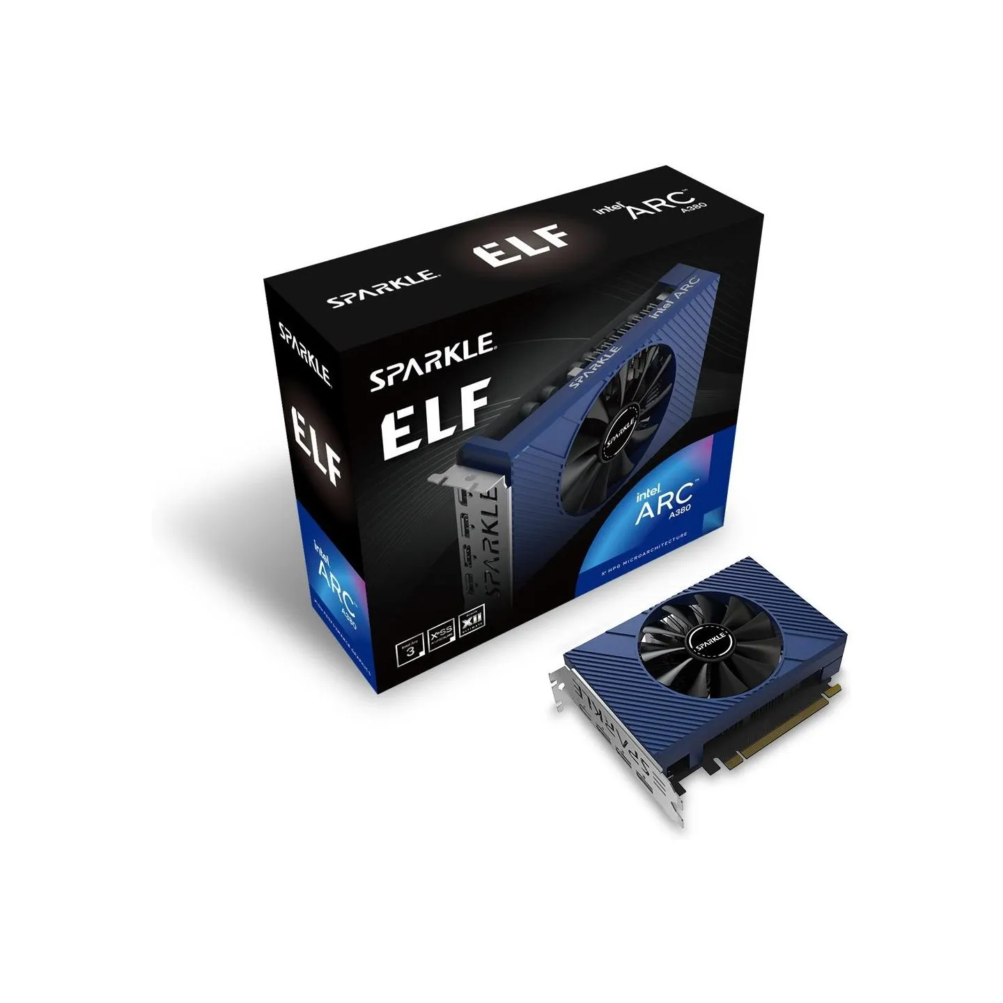 Sparkle Graphics Card|SPARKLE|Intel Arc A380|6 GB|GDDR6|96 bit|PCIE 4.0 8x|GPU 2000 MHz|Single Slot Fansink|1xHDMI|3xDisplayPort
