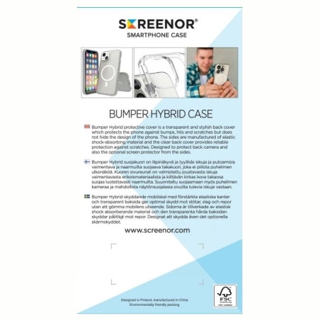 Screenor BUMPER IPHONE 17 PRO MAGSAFE LÄPINÄKYVÄ