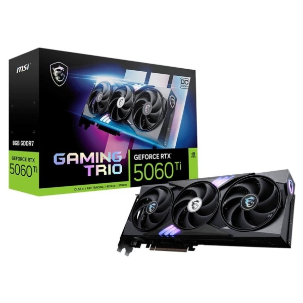 MSI Graphics Card|MSI|NVIDIA|GeForce RTX 5060 Ti|8 GB|GDDR7|128 bit|PCI Express x16 5.0|Active|RTX5060TI8GGAMTRIOOC