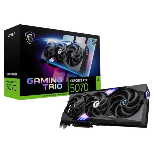 MSI Graphics Card|MSI|NVIDIA GeForce RTX 5070|12 GB|GDDR7|192 bit|PCIE 5.0 16x|Triple slot Fansink|1xHDMI|3xDisplayPort|RTX50701