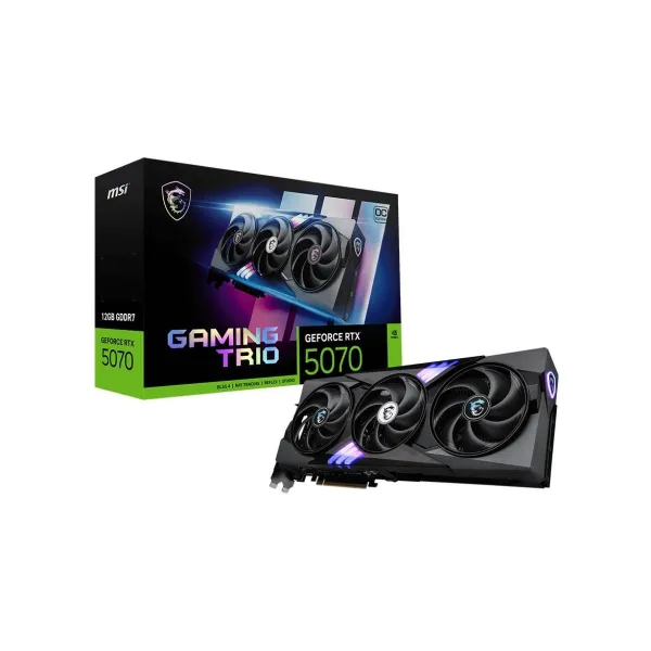 MSI Graphics Card|MSI|NVIDIA GeForce RTX 5070|12 GB|GDDR7|192 bit|PCIE 5.0 16x|Triple slot Fansink|1xHDMI|3xDisplayPort|RTX50701