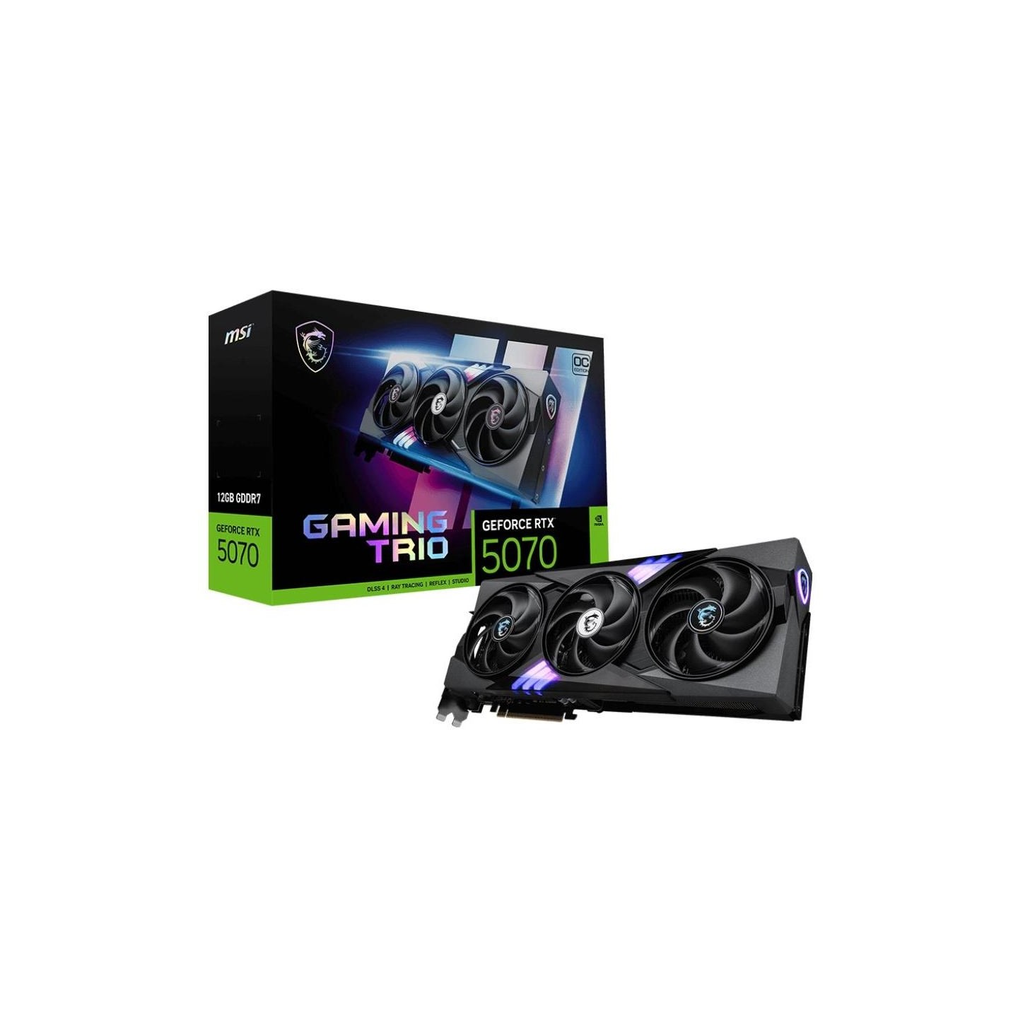 MSI GeForce RTX 5070 12G GAMING TRIO OC | NVIDIA | 12 GB | GeForce RTX 5070 | GDDR7 | HDMI ports quantity 1 | PCI Express Gen 5