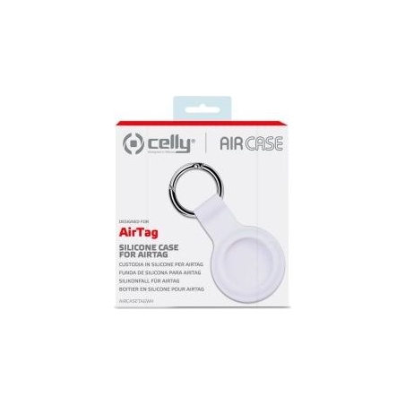 Celly AIRCASETAG - AIRTAG SILICONE CASE - WHITE