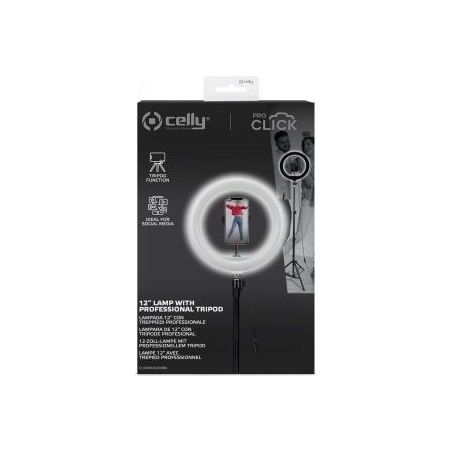 Celly RING PROFESSIONAL TRIPOD WITH LIGHT