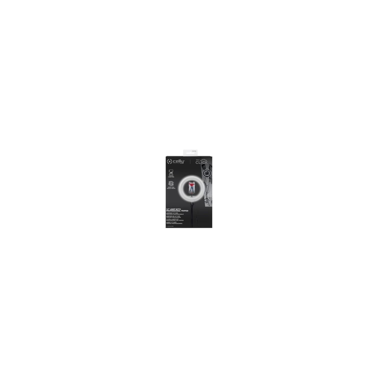 Celly RING PROFESSIONAL TRIPOD WITH LIGHT
