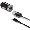 Celly TURBO CAR CHARGER+TYPE-C CABLE