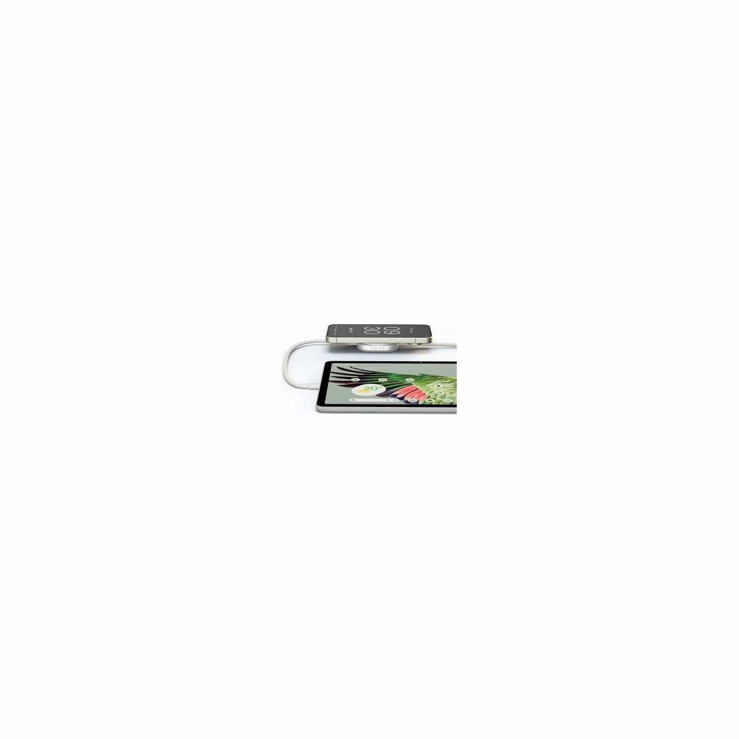 Zens CHARGING CABLE USB C-C PRO 2 WHITE
