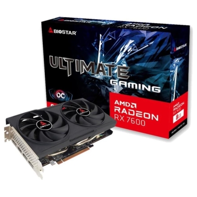 Biostar Graphics Card|BIOSTAR|AMD|Radeon RX 7600|2318 MHz|8 GB|GDDR6|128 bit|PCI Express 4.0|Active|VA76S6RM81