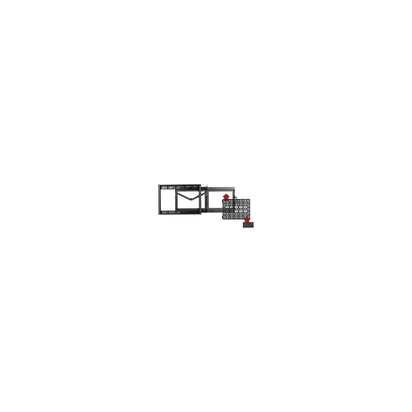 B-Tech Av FLAT SCREEN WALL MOUNT WITH SLIDE-OUT AV STORAGE TRAY (VESA 600 X 400)