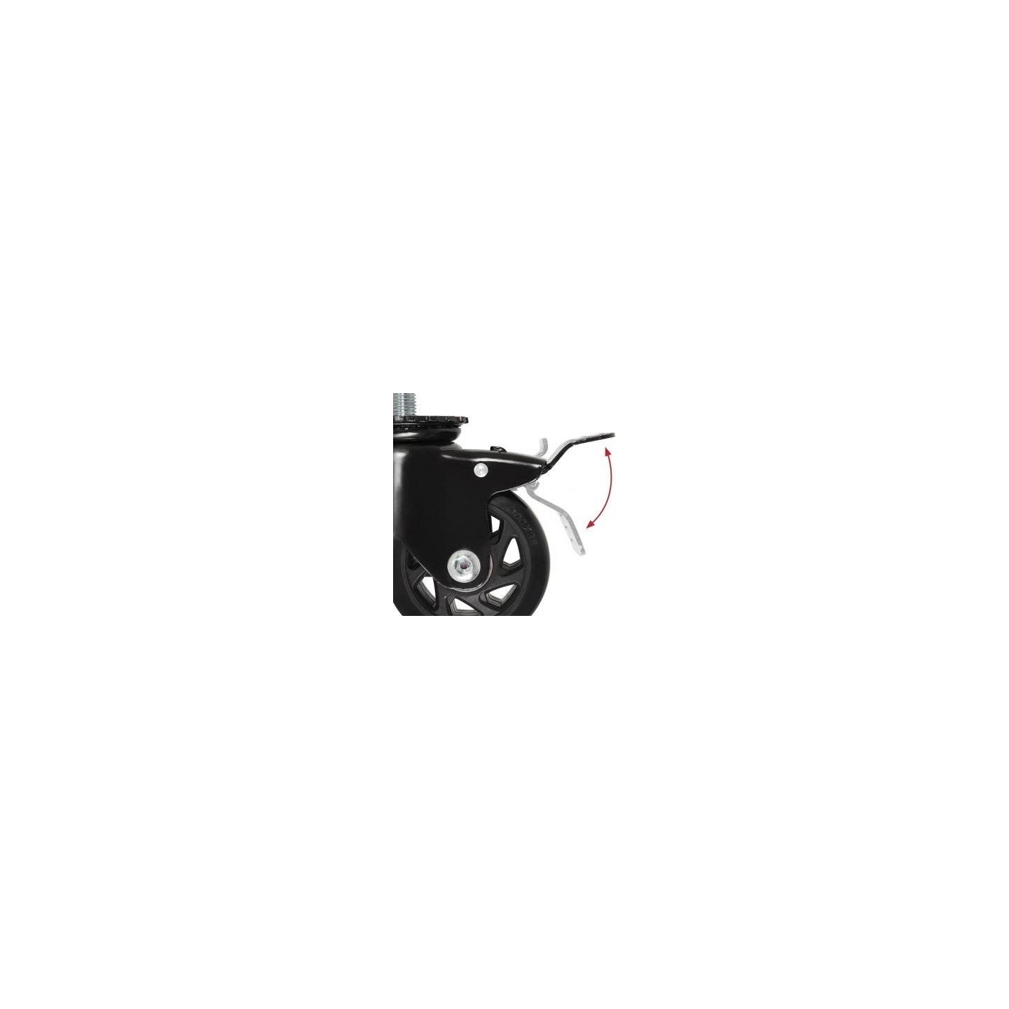 B-Tech Av SYSTEM X - 4" BRAKED CASTORS FOR BT8380-BASE - 2PCS