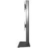 B-Tech Av SYSTEM X - UNIVERSAL DUAL STACK FLAT SCREEN FLOOR STAND (VESA 600 X 400) - 2.4M