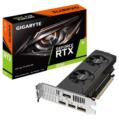 Gigabyte Graphics Card|GIGABYTE|NVIDIA|GeForce RTX 3050|1470 MHz|6 GB|GDDR6|96 bit|PCI Express 4.0|Active|GV-N3050D6-6GL
