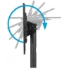 B-Tech Av SYSTEM X - UNIVERSAL LOW LEVEL FLAT SCREEN FLOOR STAND (VESA 600 X 400) - 0.75M Ø50MM POLES