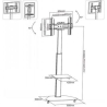 Lh-Group Oy LH-GROUP FLOOR STAND WITH WHEELS 32-60"