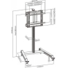 Lh-Group Oy LH-GROUP COUNTERWEIGHT STAND ON WHEELS FOR 40-62KG MONITORS