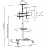 Lh-Group Oy LH-GROUP FLROOSSTAND WITH WHEELS 37-70 BASIC