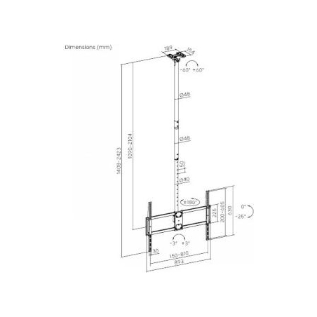 Lh-Group Oy LH-GROUP PLB-CE1568XL PROJEKTOR MOUNT