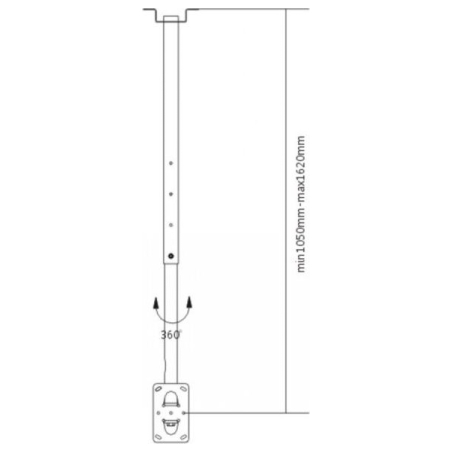 Lh-Group Oy LH-GROUP CEILING ARM MOUNT 23-70"