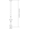 Lh-Group Oy LH-GROUP CEILING ARM MOUNT 23-70"