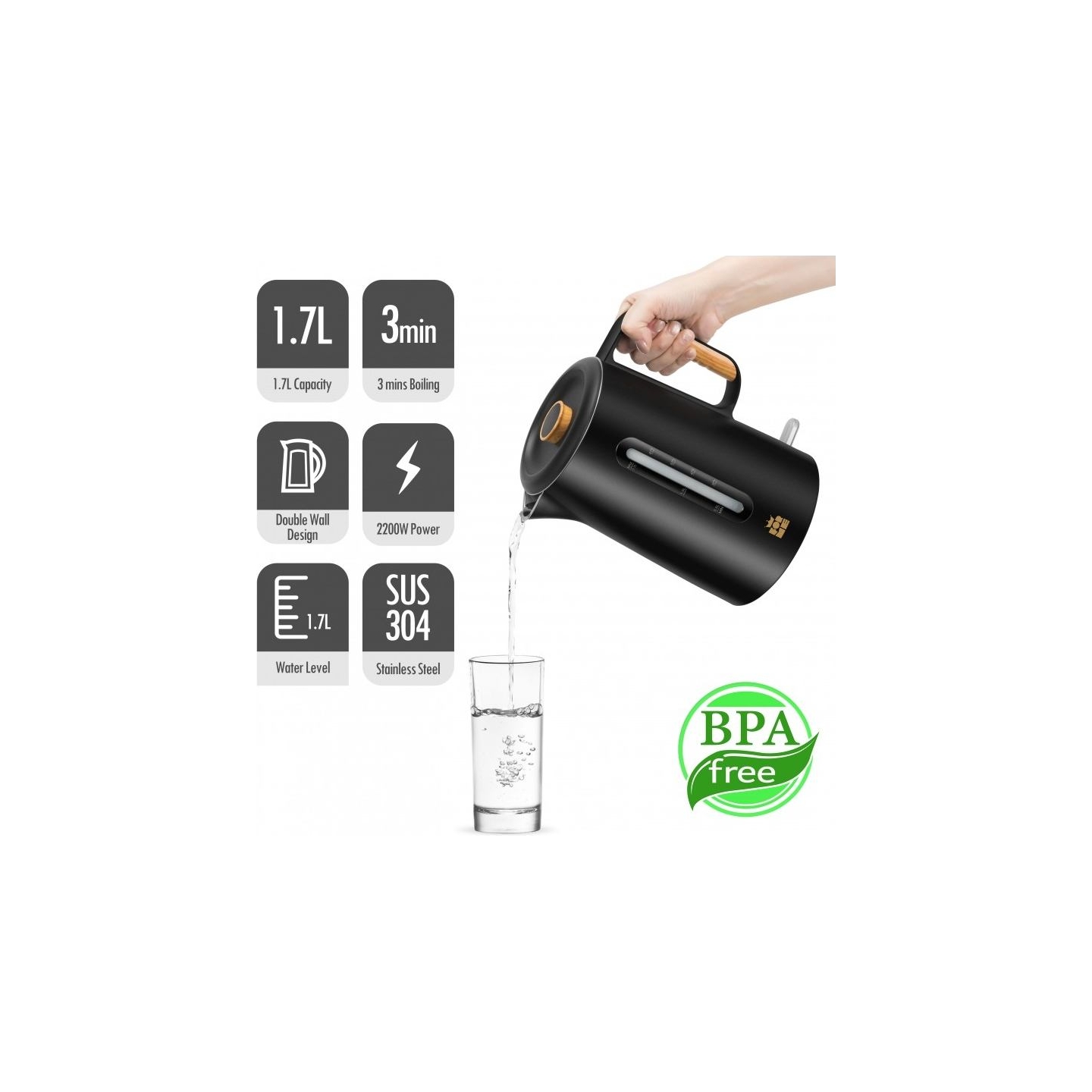 Forme FKG-852 Cordless Electric Kettle 1,7 L