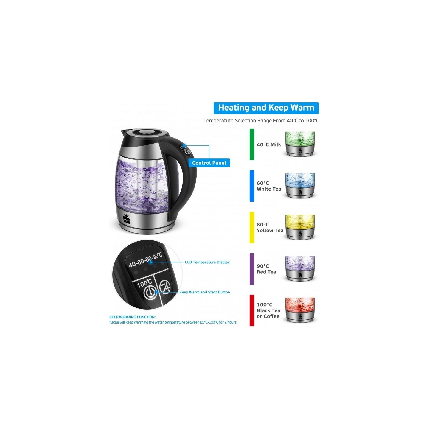 Forme FKG-488 Cordless Electric Kettle 1,8 L