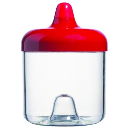 Viceversa round canister 0.75L red 11231